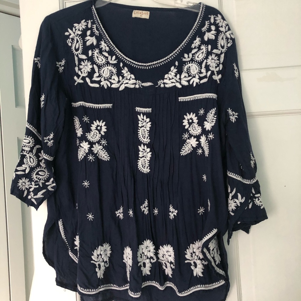 Embroidered top